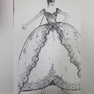 White vintage wedding dress.